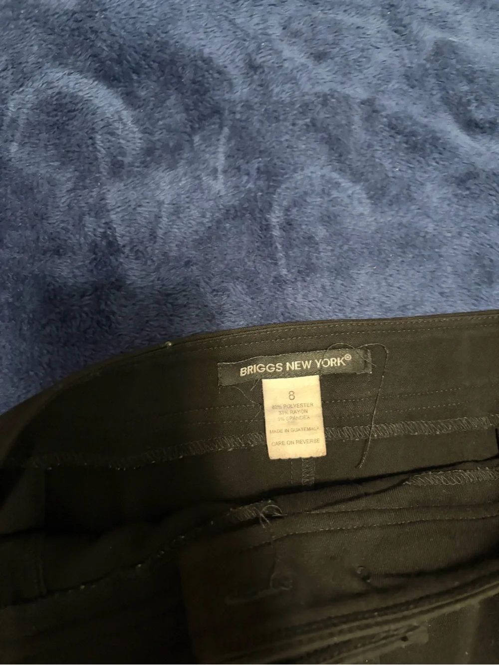 Briggs New York Black Button-Front Pencil Skirt